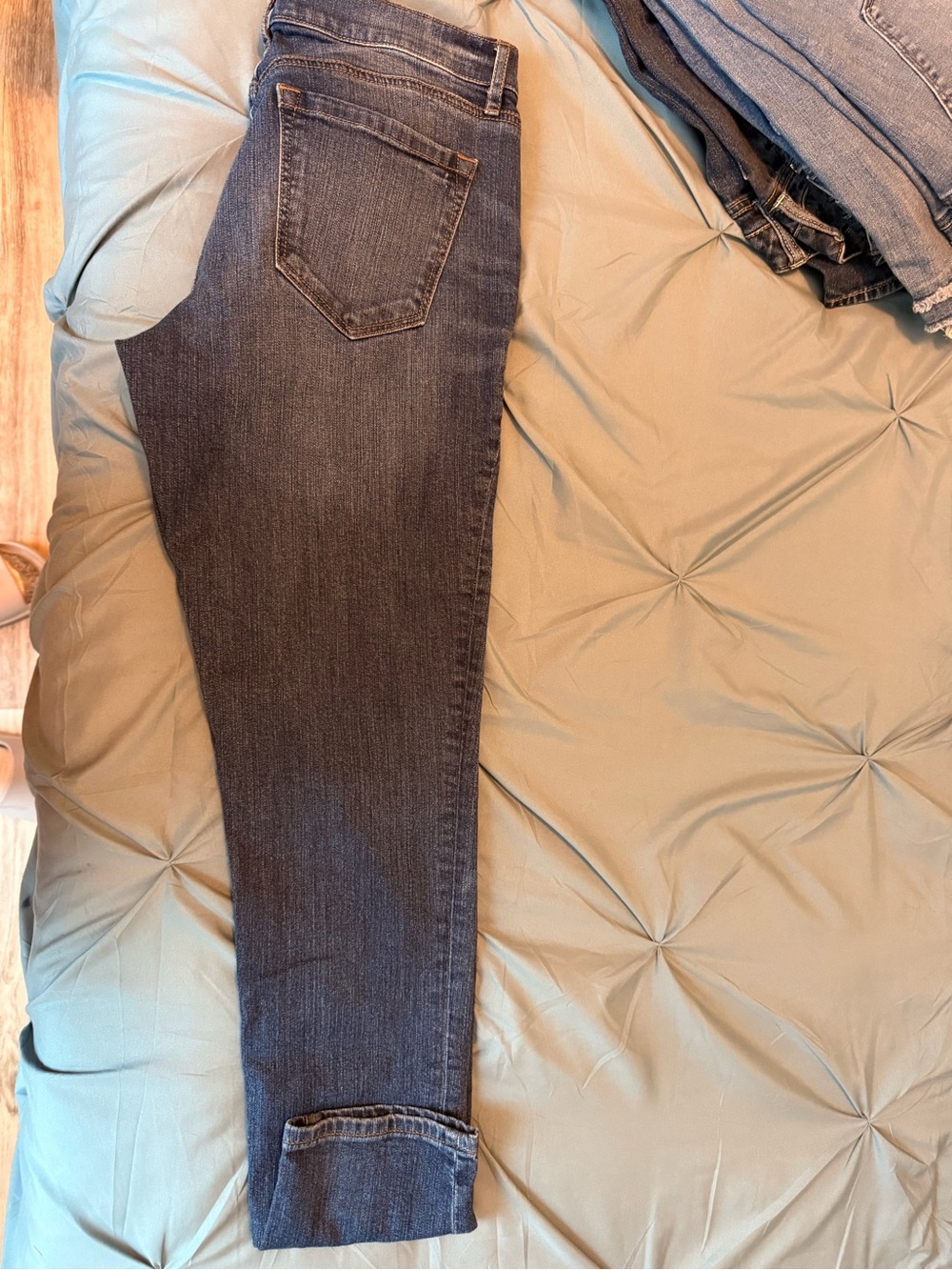 LOFT Women's Dark Indigo Skinny Jeans